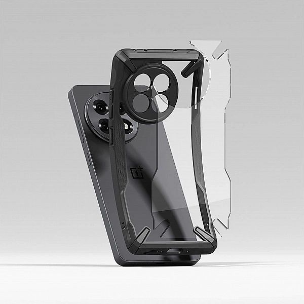 Etui Ringke Fusion X na OnePlus 13R - przezroczysto-czarne