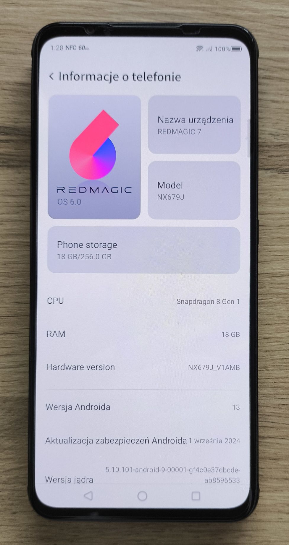 Nubia Redmagic 7 / 18GB RAM / 256GB ROM - PROSZĘ CZYTAĆ OPIS :)