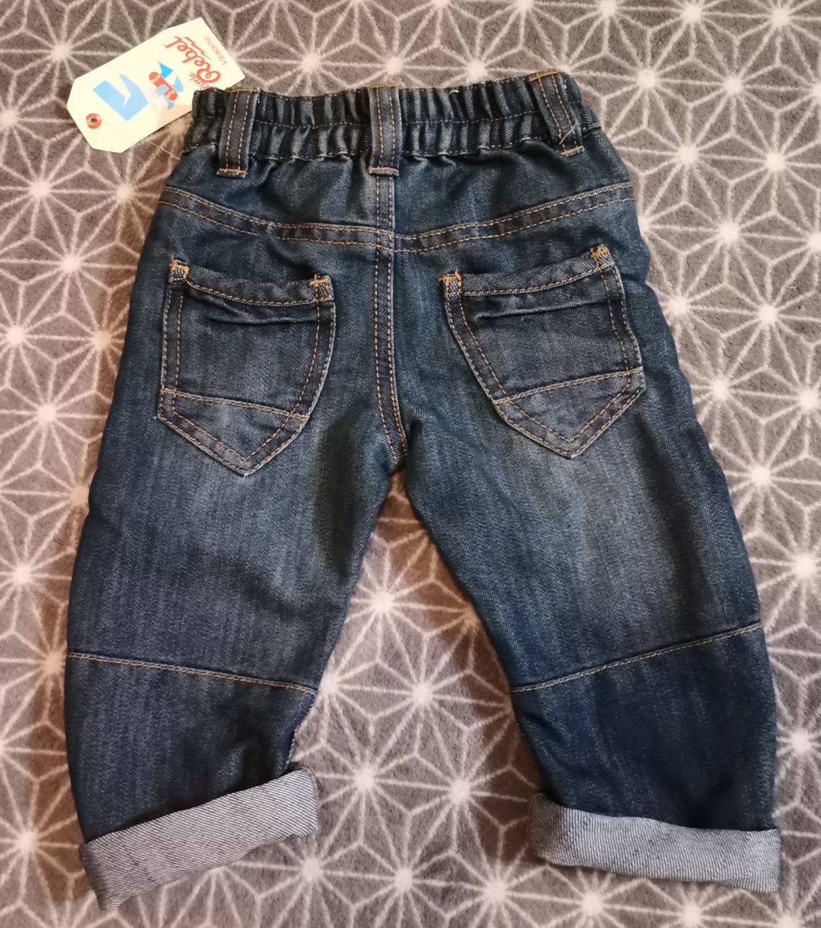 Spodnie jeans nowe z metka rebel 9-12 9-36 wysyłka