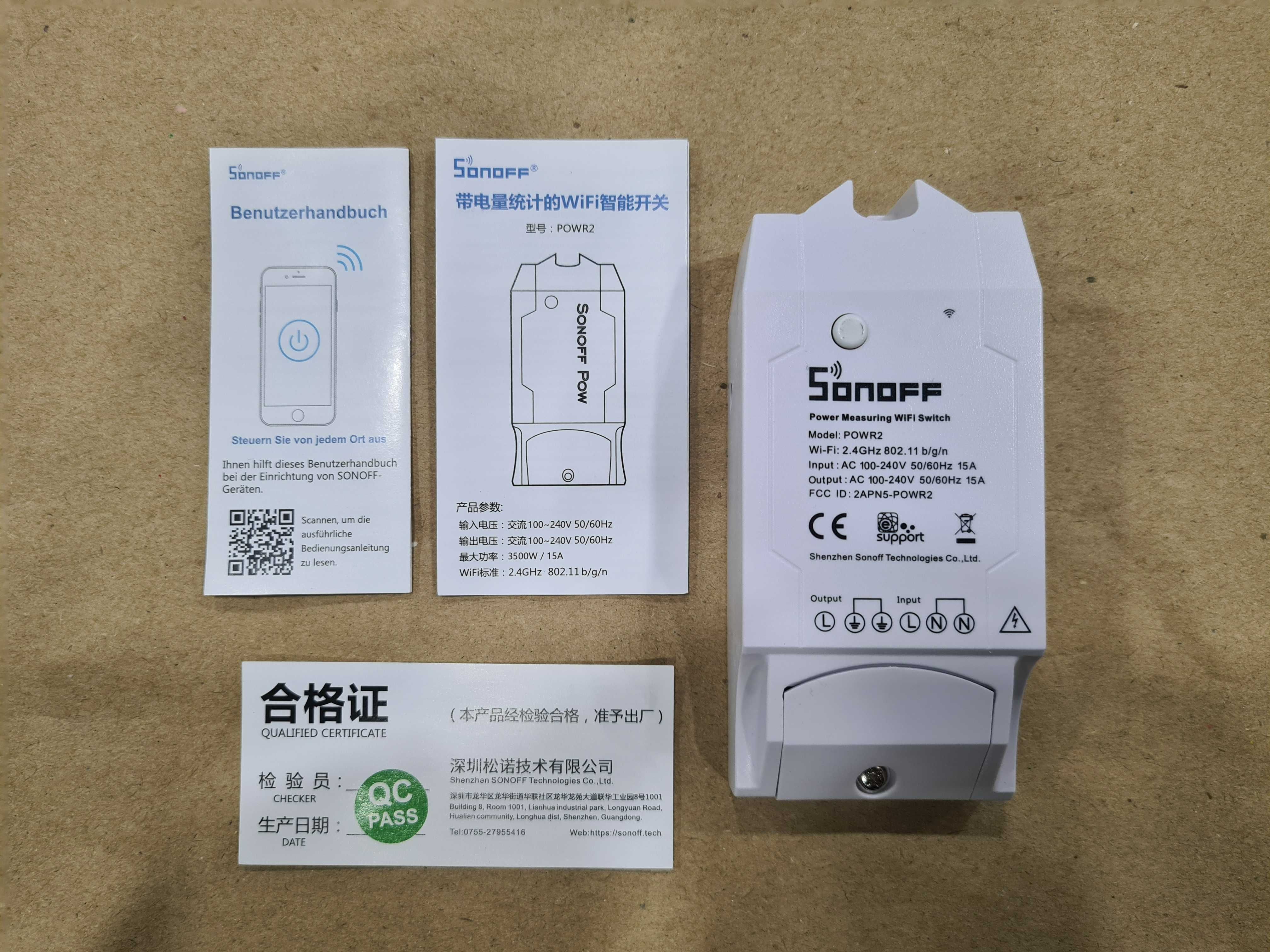 Medidor/Interruptor energia Wifi Sonoff POW R2 SmartHome Opcão Tasmota