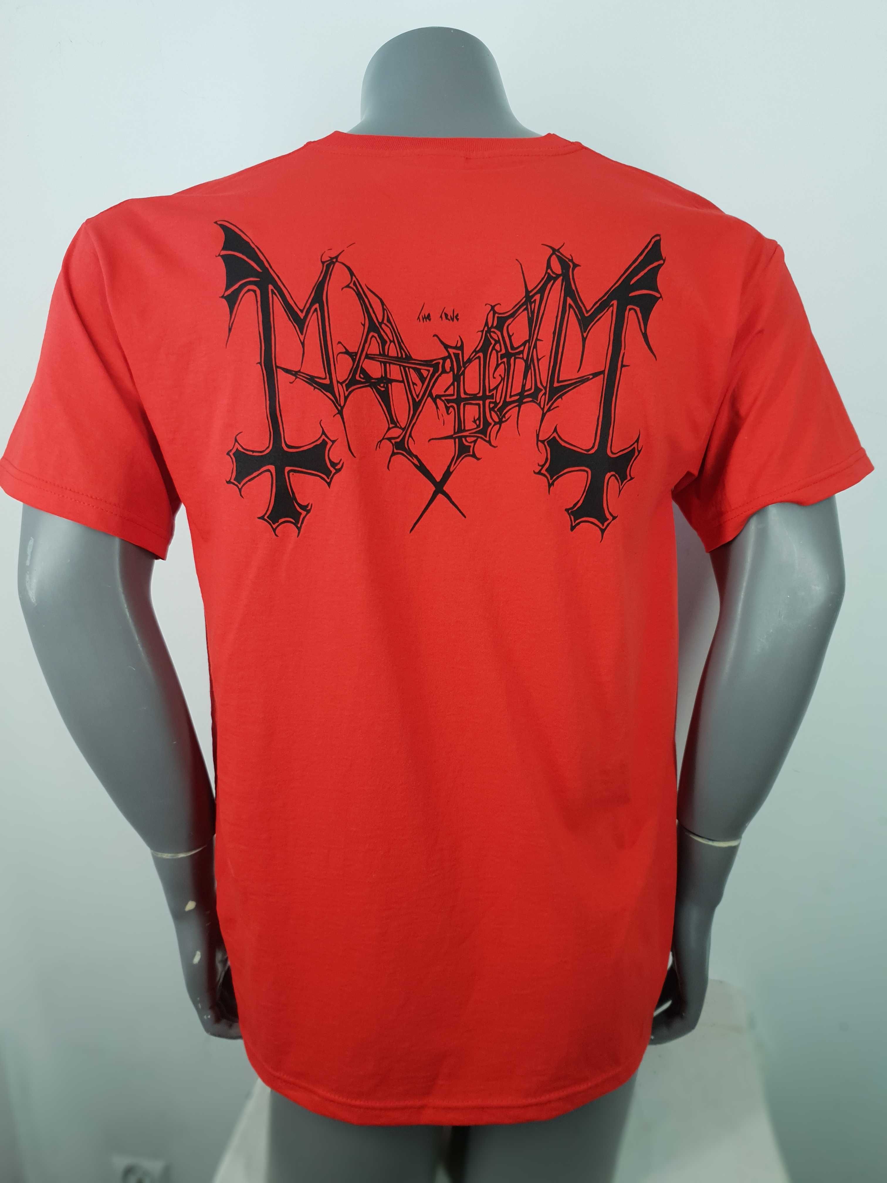 T-Shirt Mayhem, Deadcrush, Red, Black Metal, Sitodruk