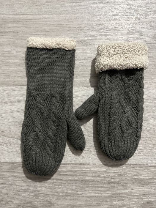 Szare damskie rękawiczki