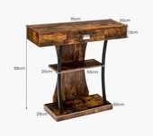 Mesa de consola em forma de T