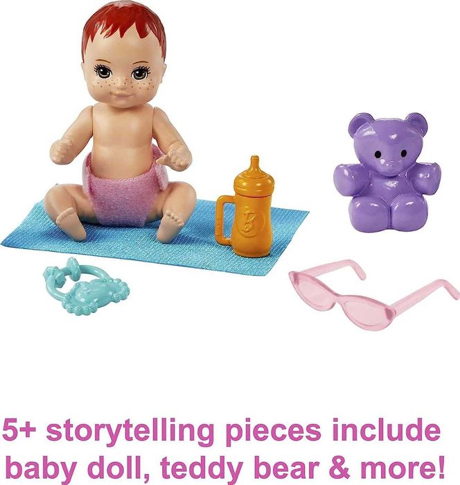 ОРИГИНАЛ! Кукла Барби Скиппер Няня с коляской и пупсом Barbie Skipper