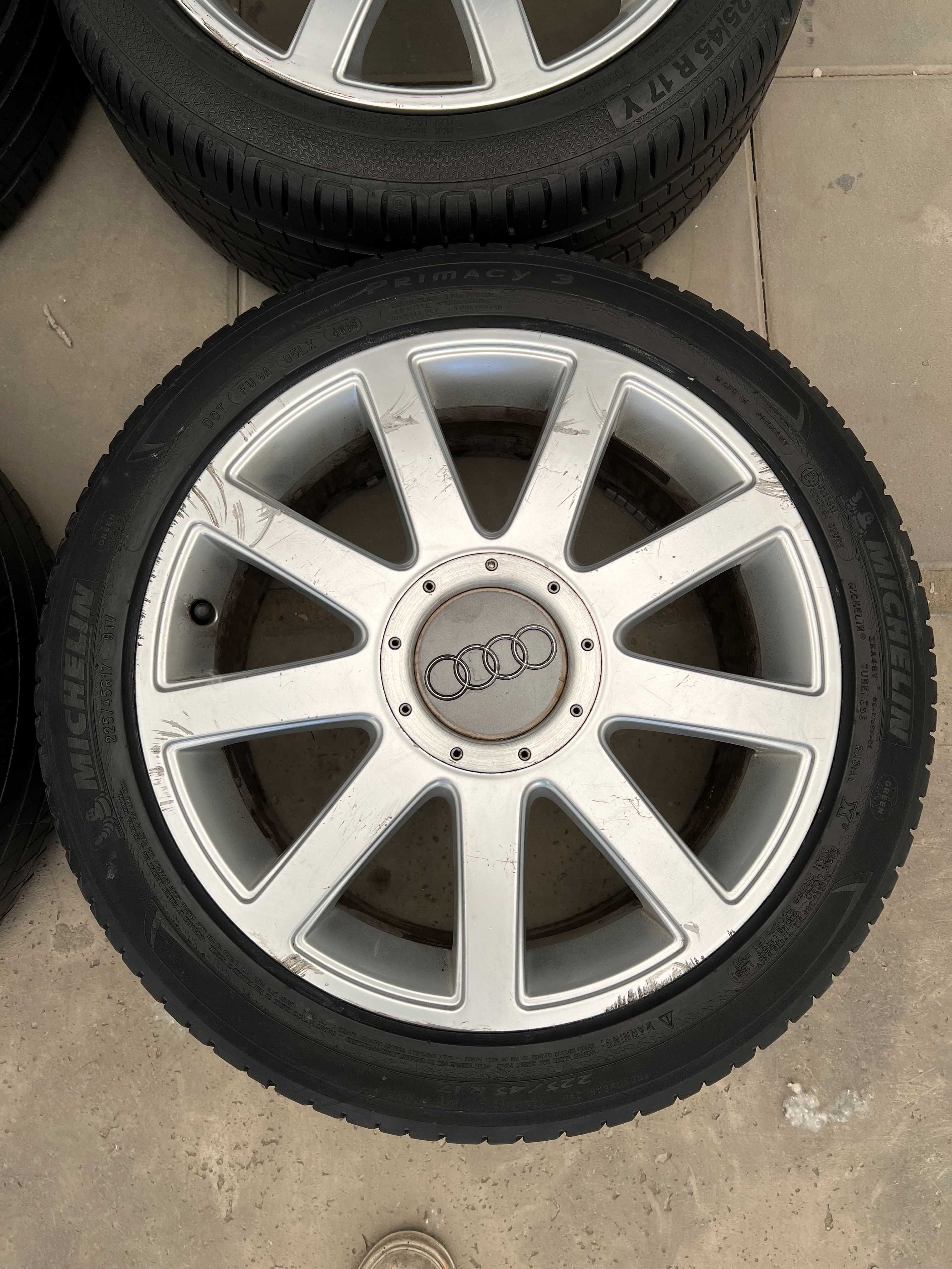 Koła do Audi A4 B6 7.5Jx17H2 ET43 5x112 LETNIE OPONY