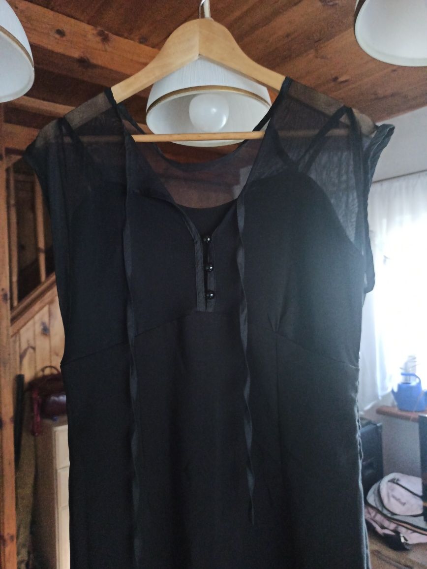 Czarna elegancka sukienka Lindy bop r. XL/42