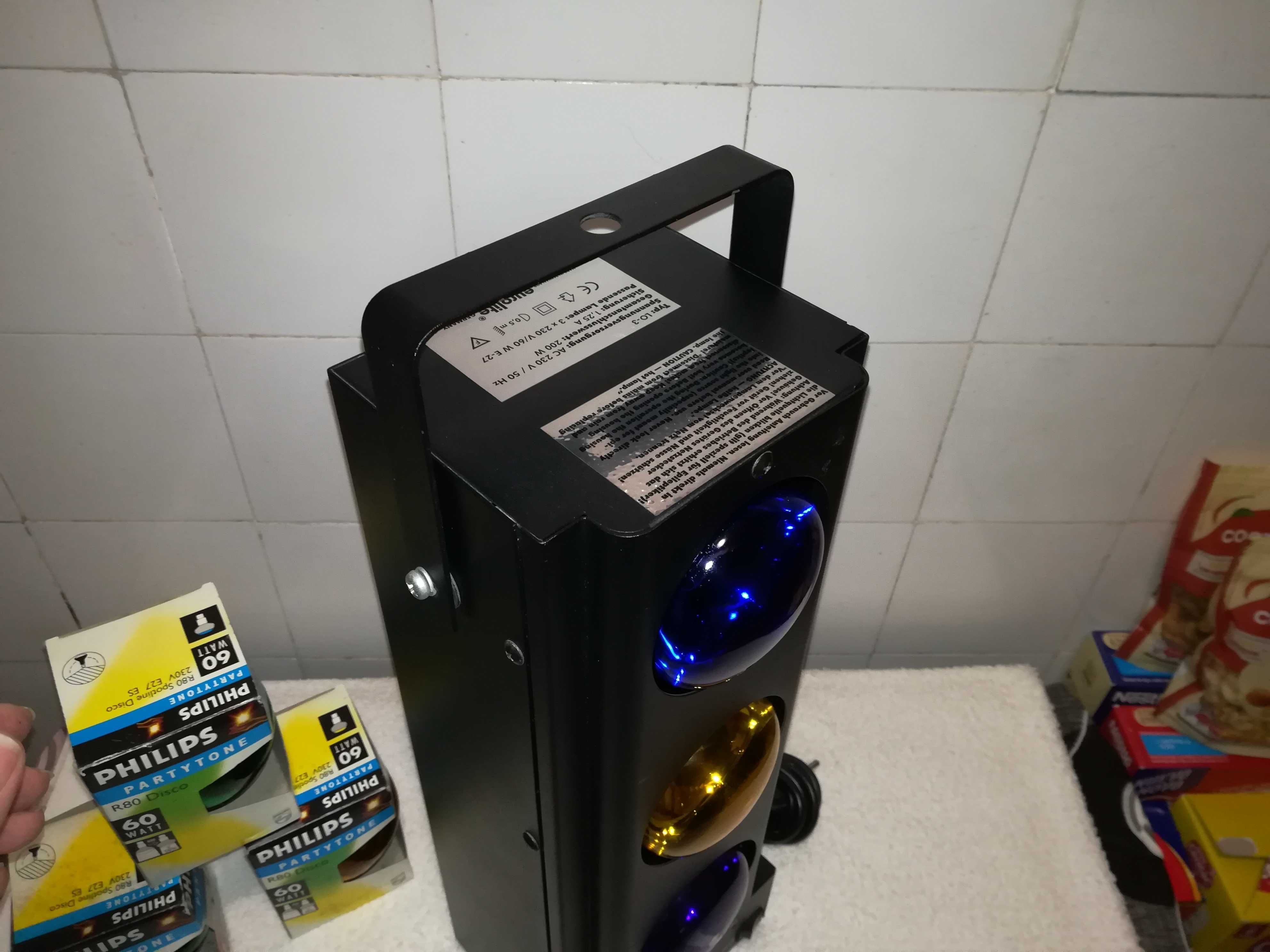 eurolite lo-3 (orgão de luzes em caixa de metal)