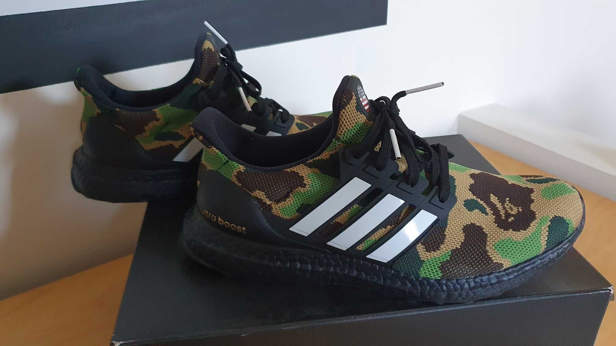 Adidas Ultra Boost x BAPE 42 2/3 US9 limitowane oryginalne 9 US