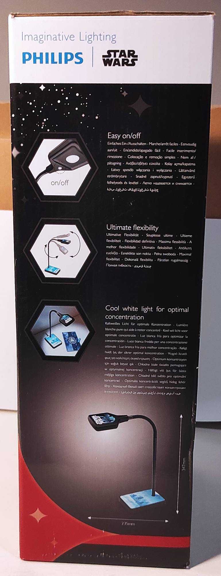 Lampka biurkowa LED Star Wars Philips Gwiezdne Wojny | 4,6W, giętka