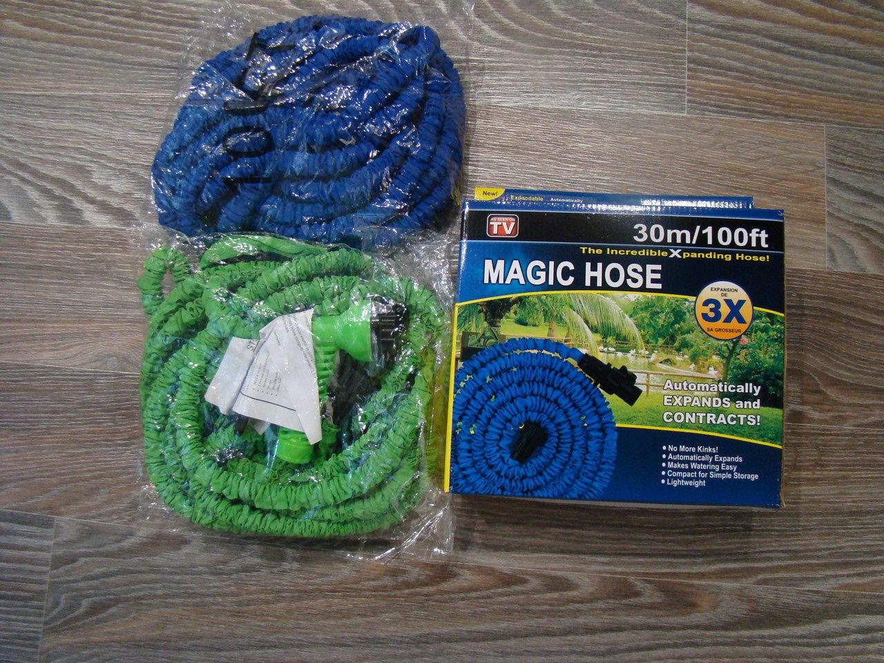 Шланг для полива X HOSE 15 м с распылителем, садовый шланг,