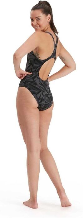 Damski Strój Kąpielowy SPEEDO Hyperboom Allover Medalist Czarny 42