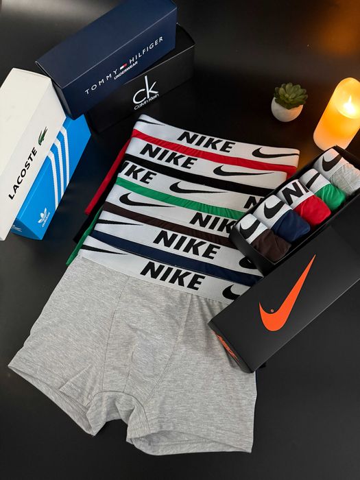 5шт 599грн Труси чоловічі Найк Адідас Лакоста СК мужские трусы