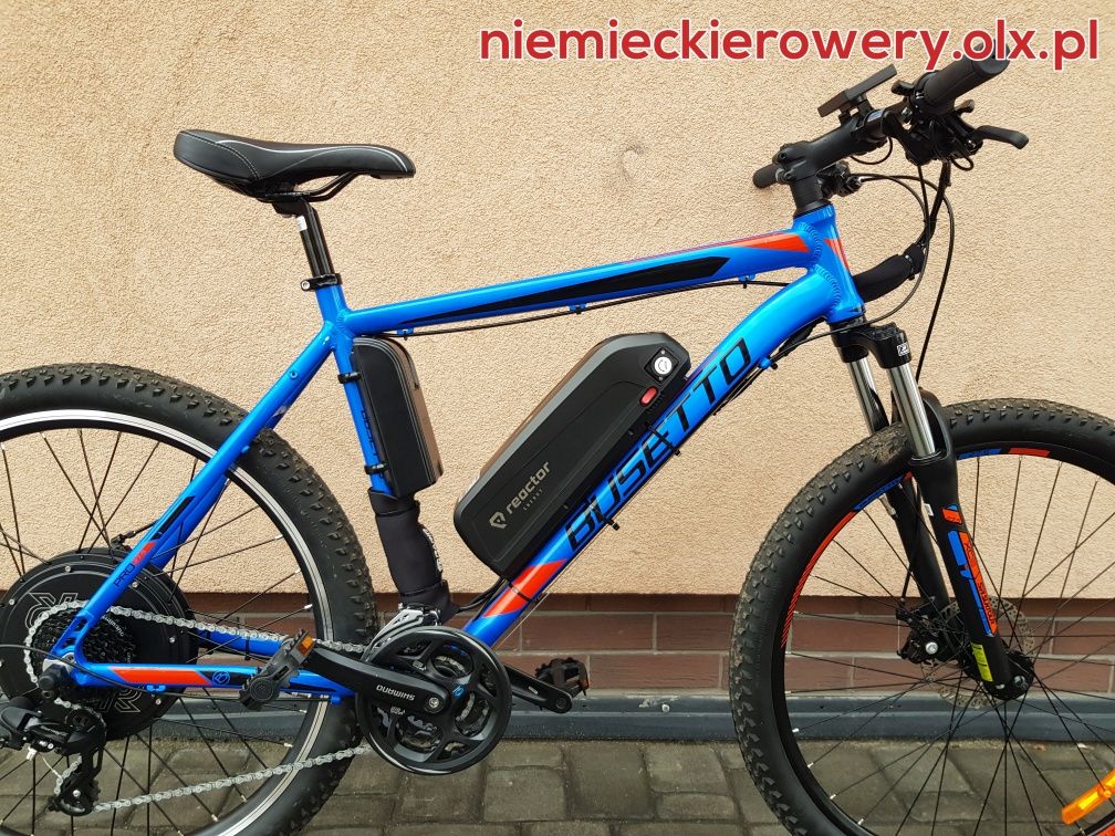 Rower górski MTB elektryczny 2000 w BUSETTO koła 27,5 alu GWARANCJA