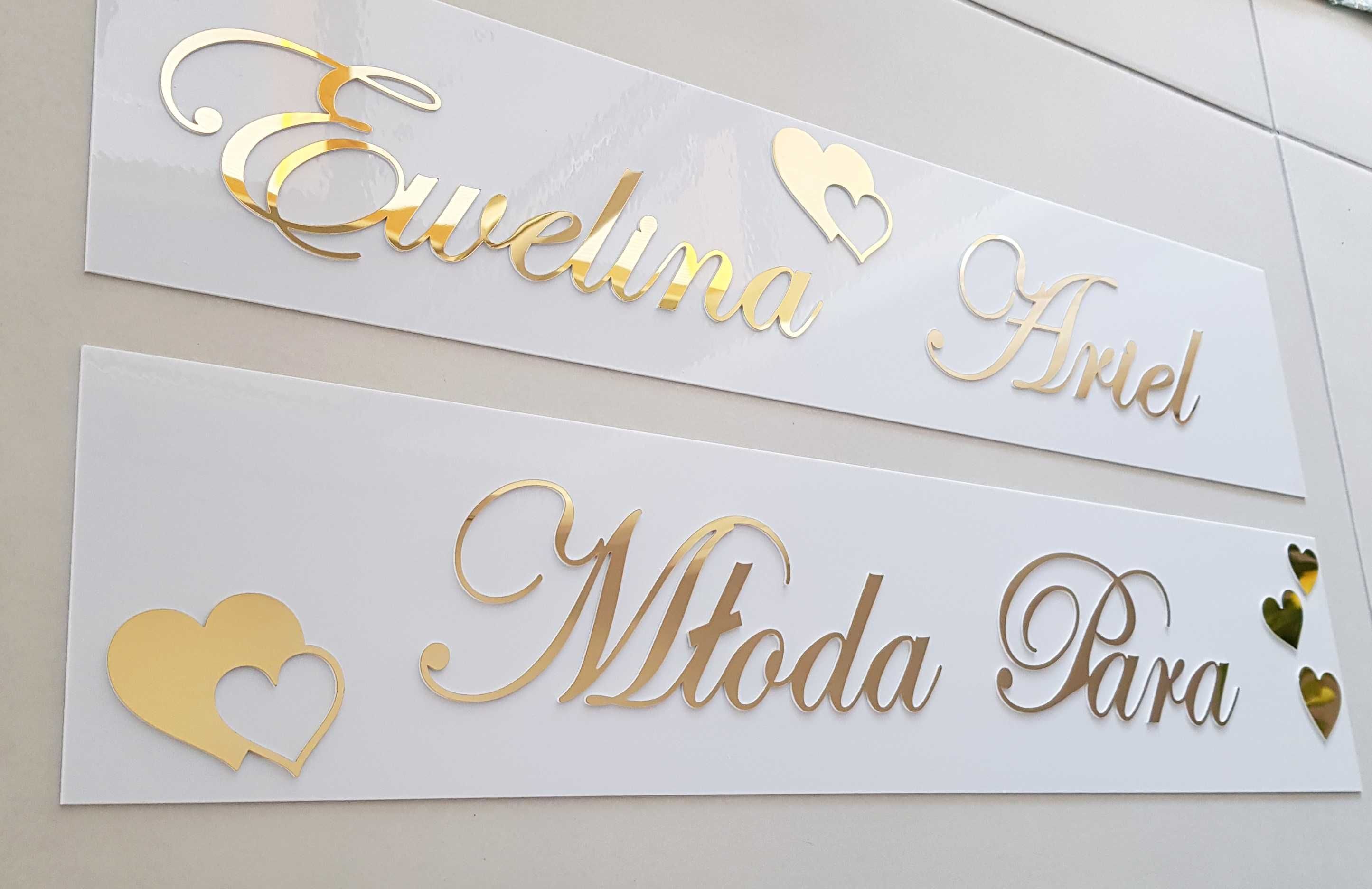 Tablica rejestracyjna ślubna, personalizowana