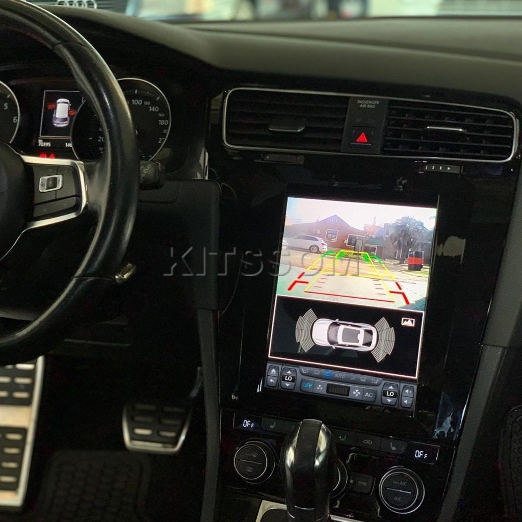 Rádio VW Golf VII Android 13 "Tipo Tesla" (Novo)
