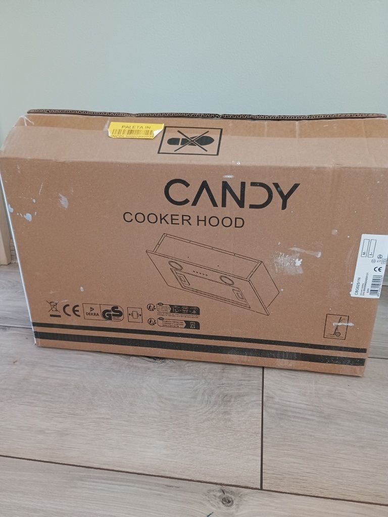 Okap CANDY CBG 625/1NB czarny klasa C 63 dB