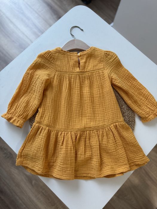 Сукня дитяча з мусліну 86 розмір / плаття дитяче / сукня на дівчинку