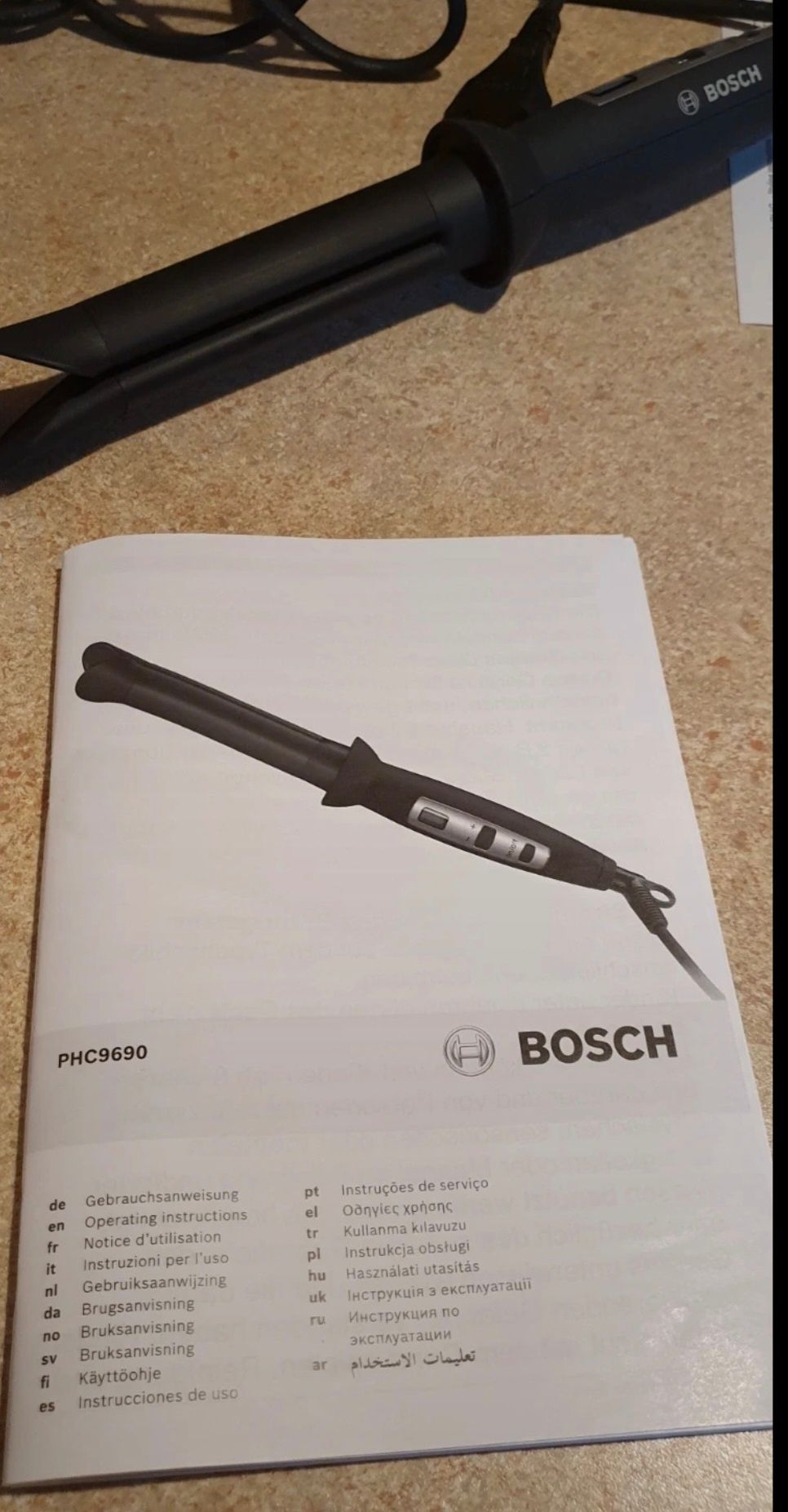 Bosch lokówka urządzenie do stylizacji włosów loków  PHC9690