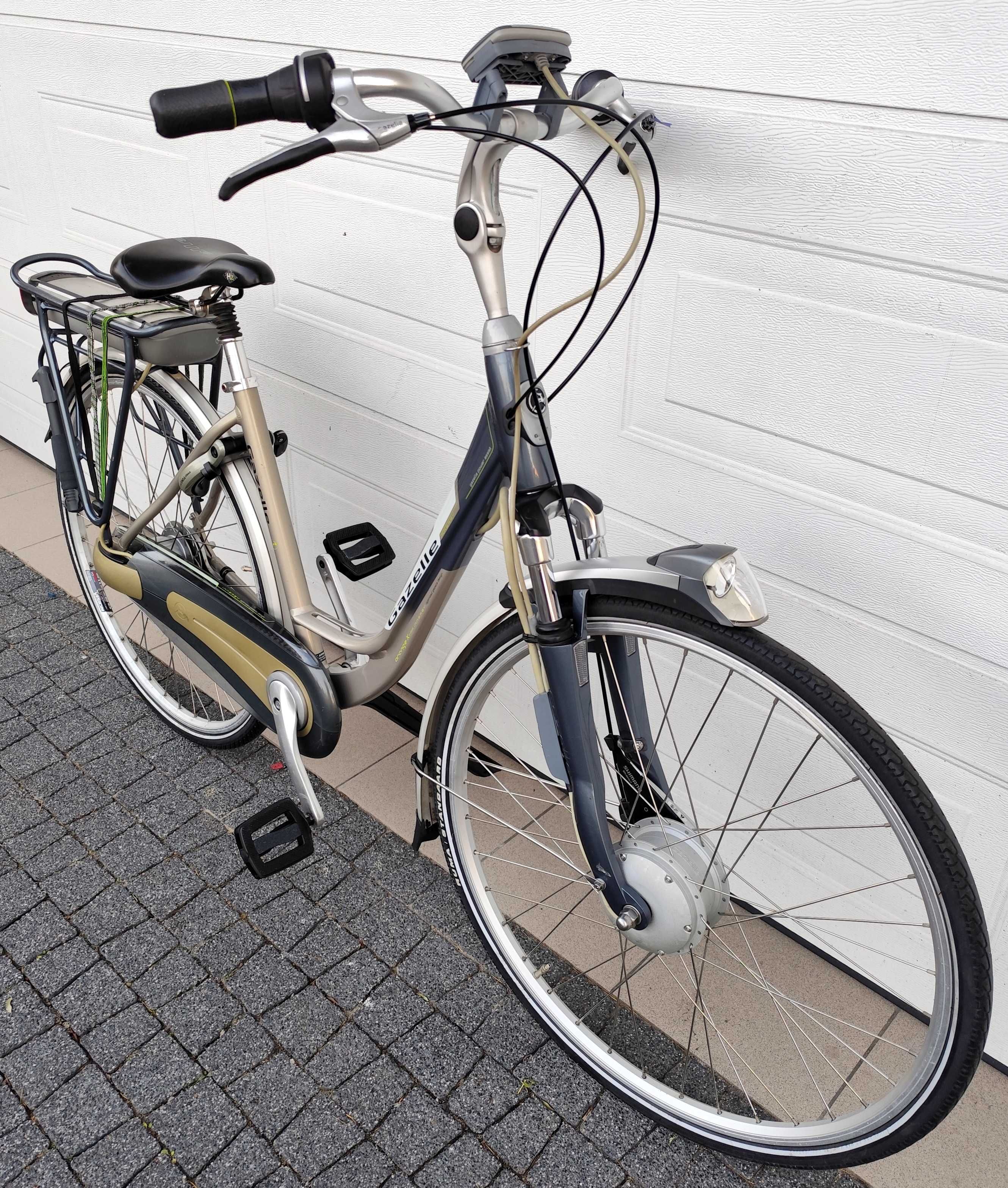 rower elektryczny gazelle orange rama 49 shimano nexus