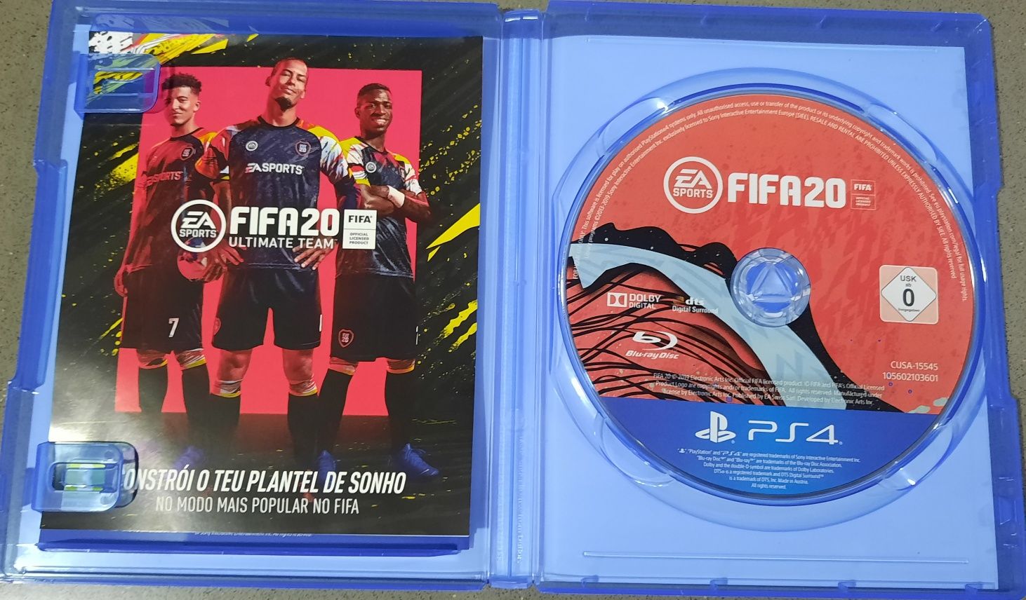 Jogo FIFA 20 (quase) novo, para PS4!