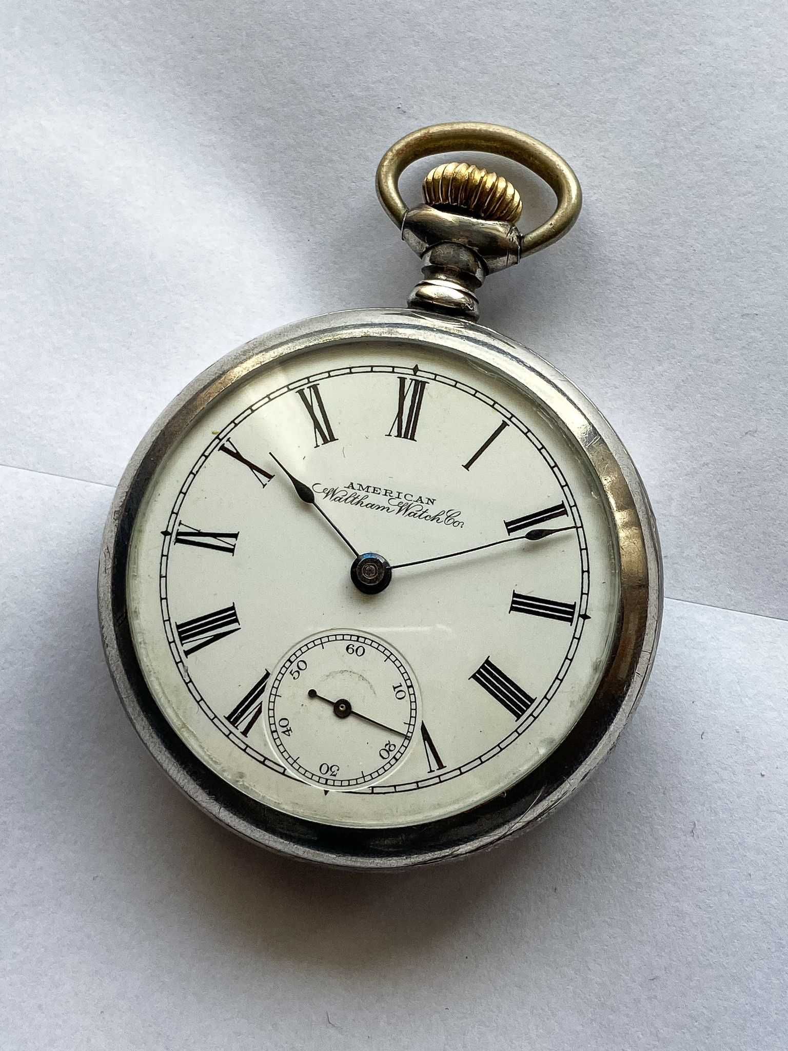 Relógio de Bolso Antigo American Waltham Watch Co.