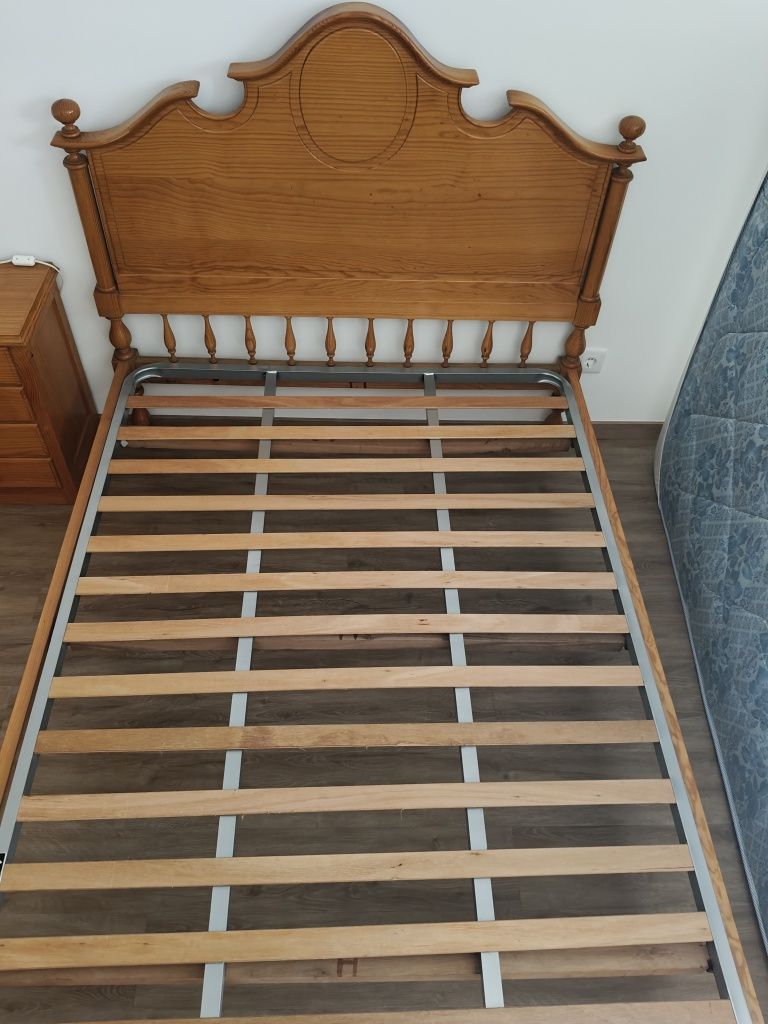 Cama madeira pinho 185x135