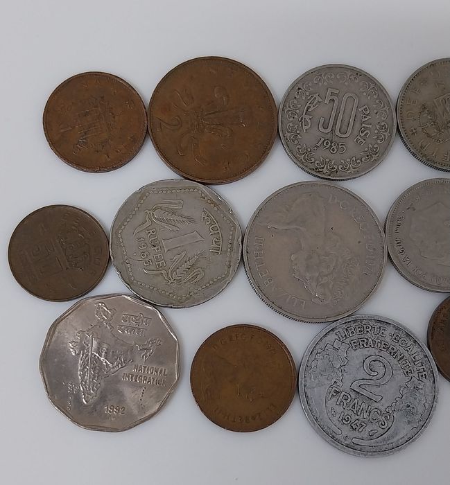 Lote de 14 moedas vários países