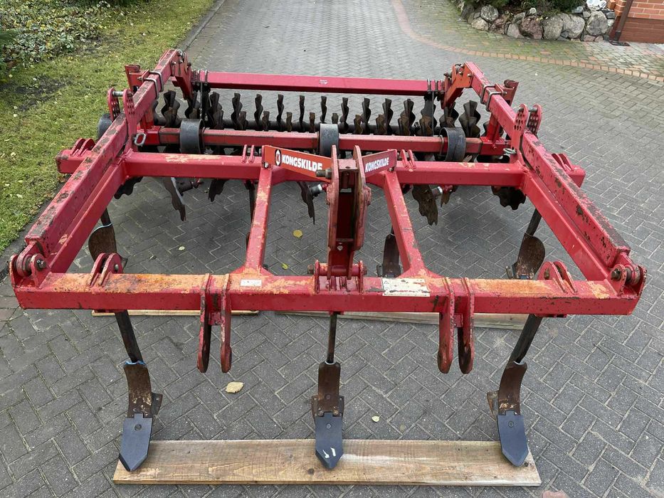 Agregat Ścierniskowy Bezorkowy Uprawowy Kongskilde 3m wał Twin Disc