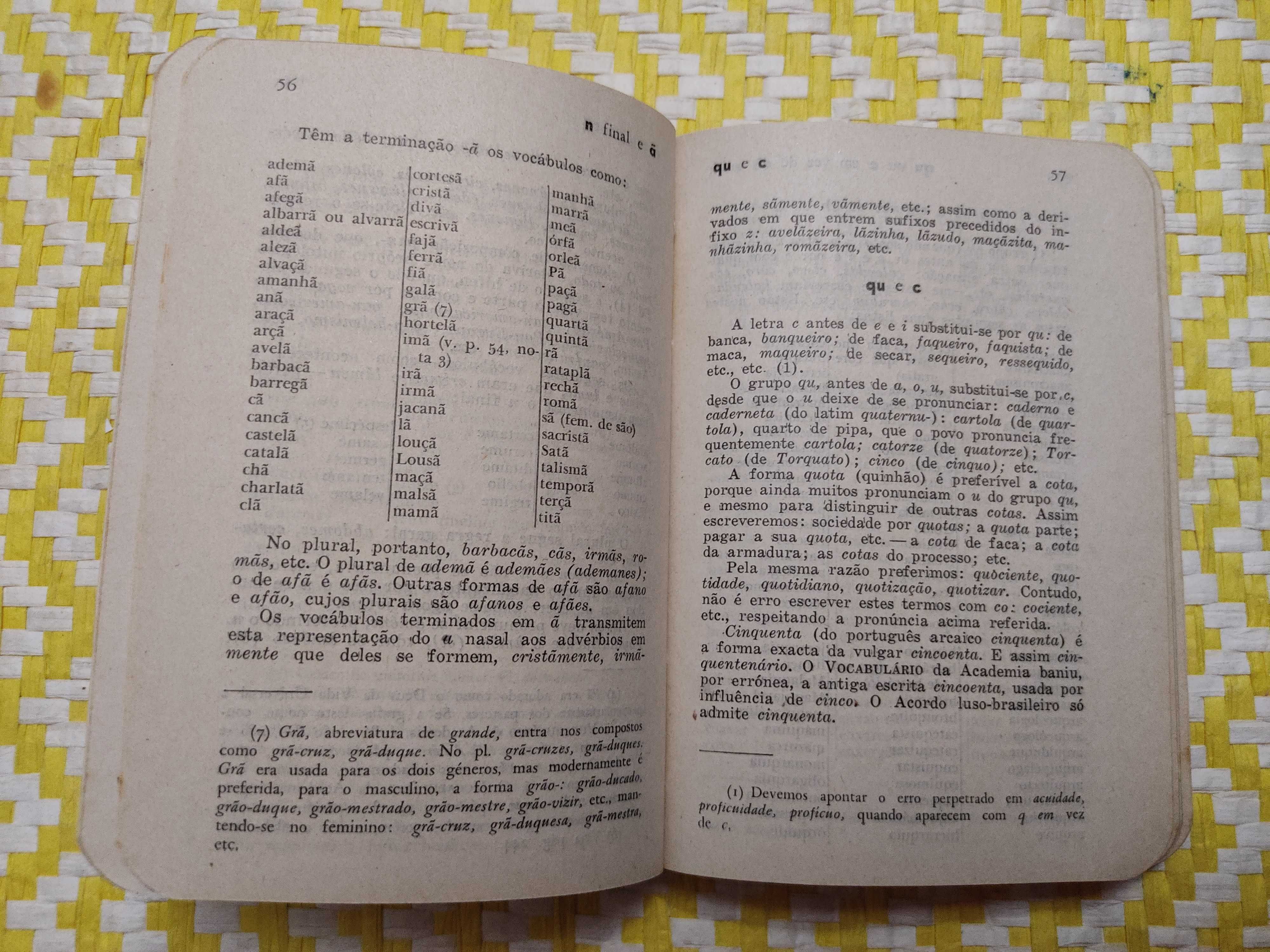 PRONTUÁRIO DE ORTOGRAFIA 
Acordo Ortográfico Luso-Brasileiro
ANO1951