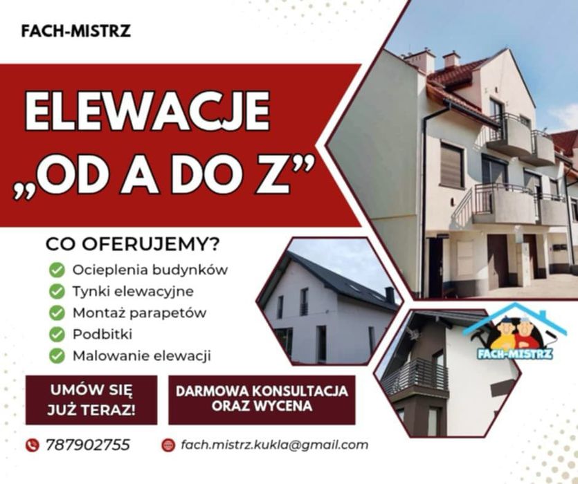 Ocieplenia, elewacje