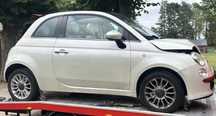 Fiat 500 Błotniki Drzwi Części w kolor Biała Perła 270/A