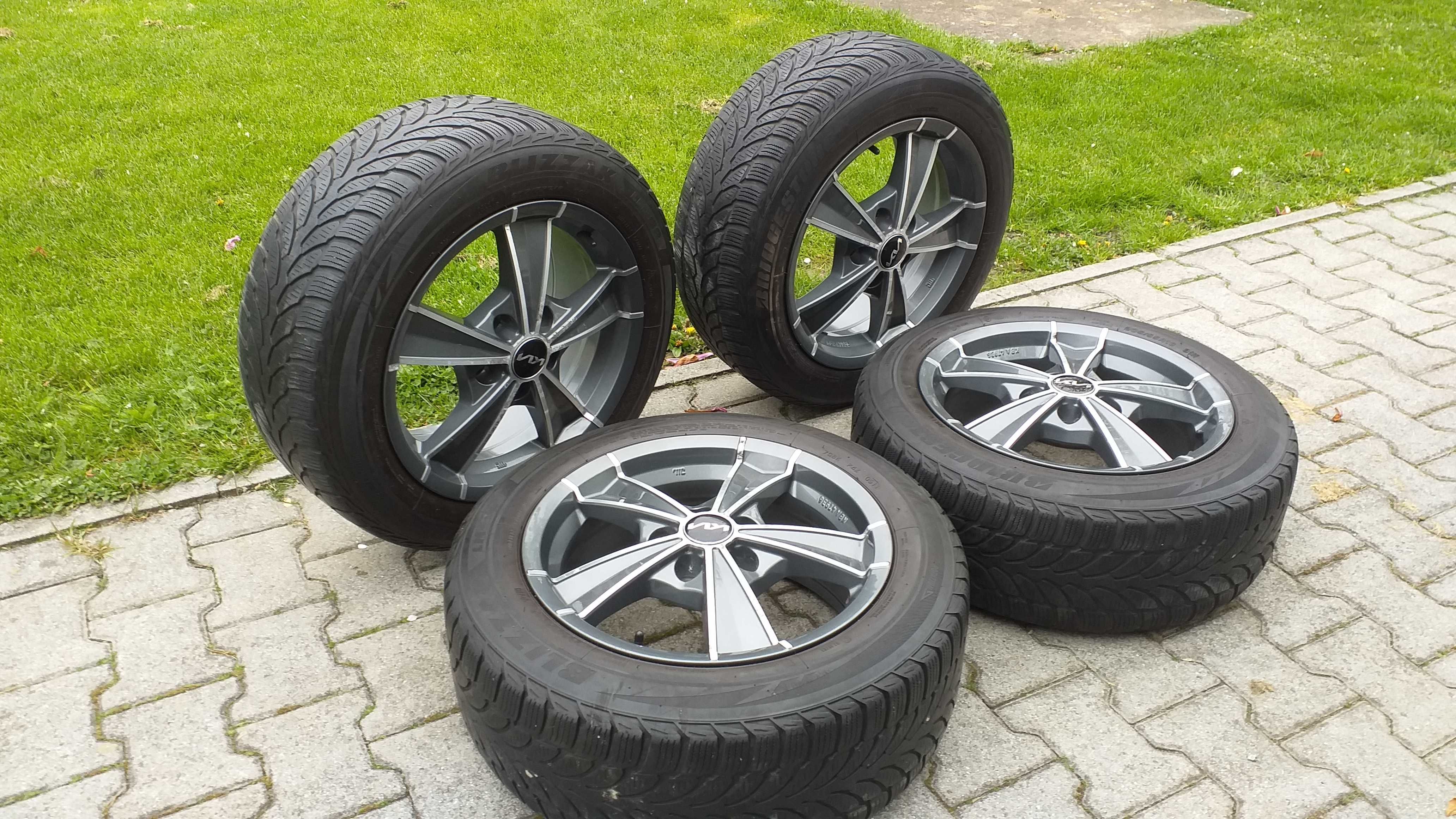 4 Alufelgi 16 Kia Ceed 5x114,3 205/55R16 Czarno-Srebrne Nowy Model