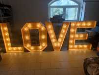 LOVE - Litery napis LED