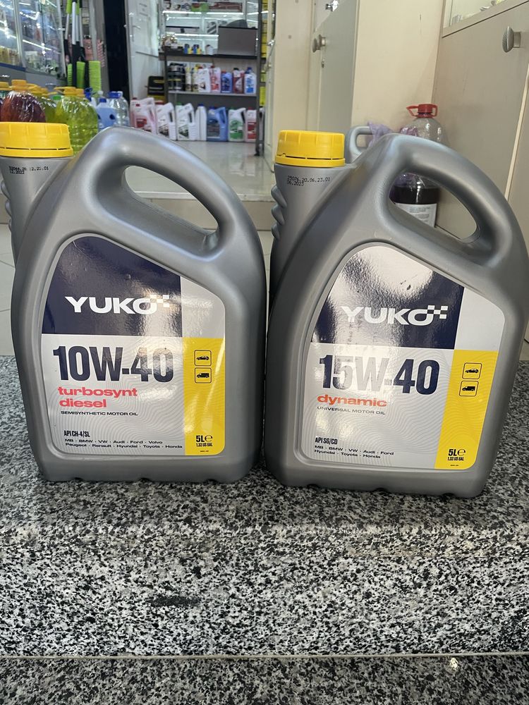 Масло Yuko 5w40, 10w40, 15w40,