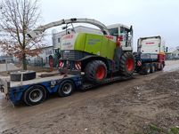 Transport maszyn rolniczych-kombajnów, sieczkarni, maszyn budowlanych