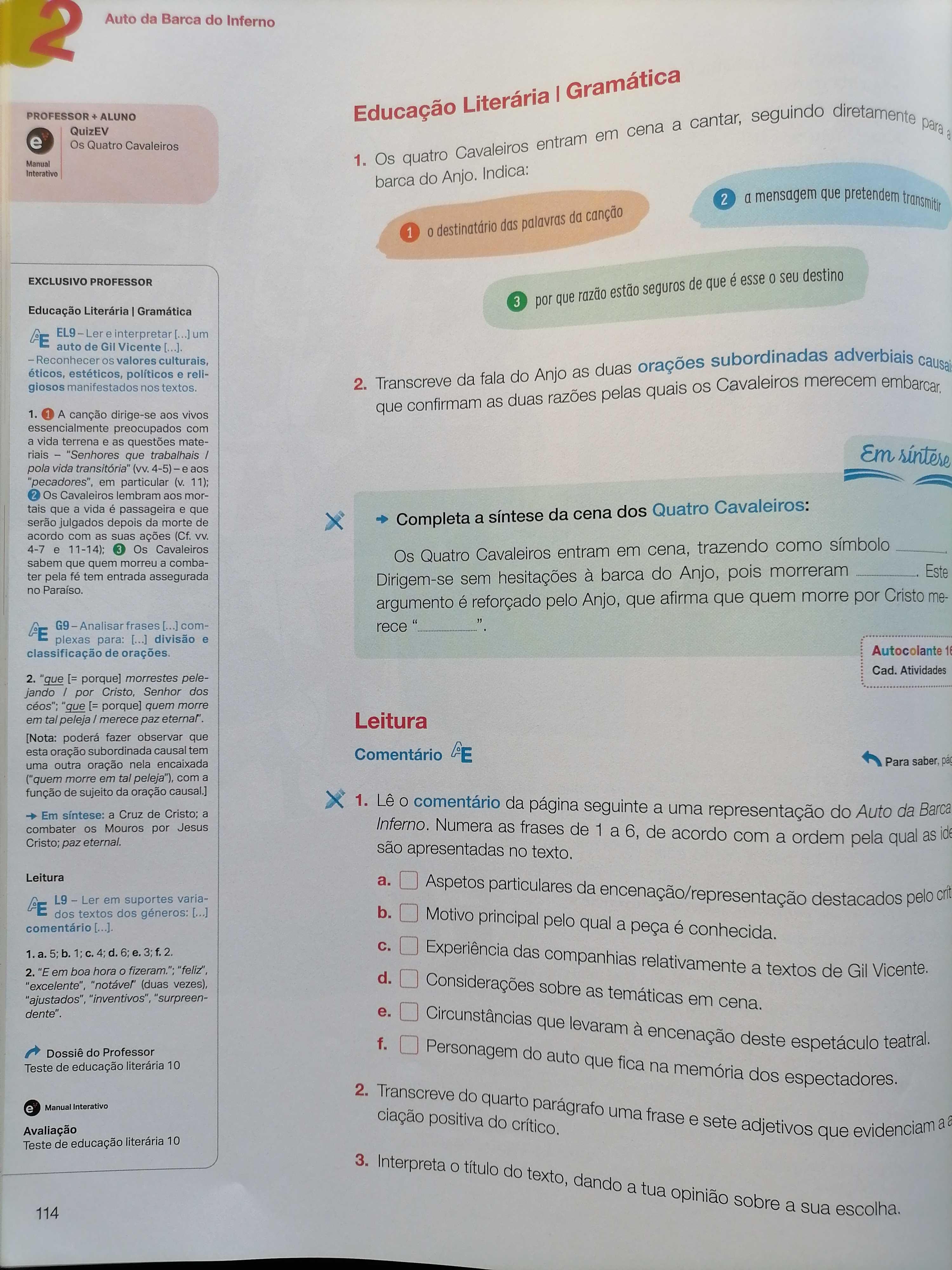Livro Aberto 9 - Manual do professor