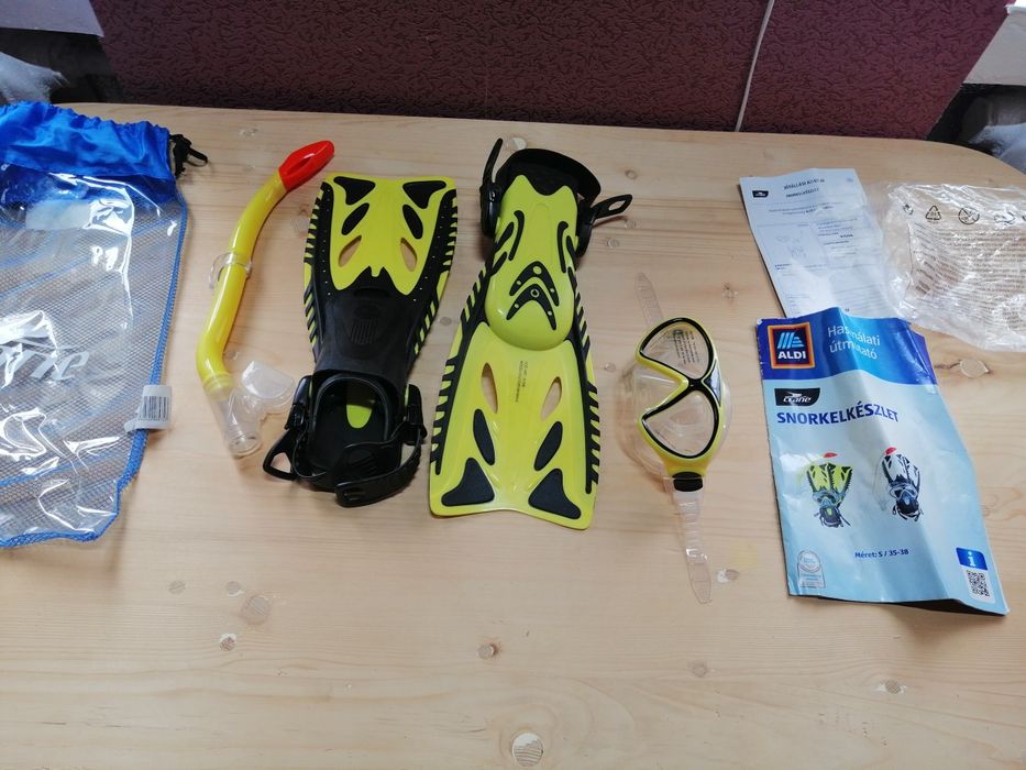 Набір для снорклінгу Crane: маска + трубка + ласти (силікон)