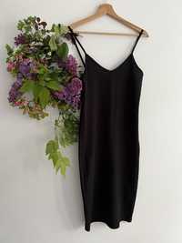 Czarna Sukienka Prazkowana M 38 Alternative