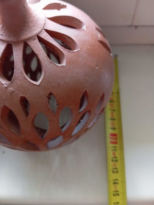 Lampiony gliniane ceramika ażurowe