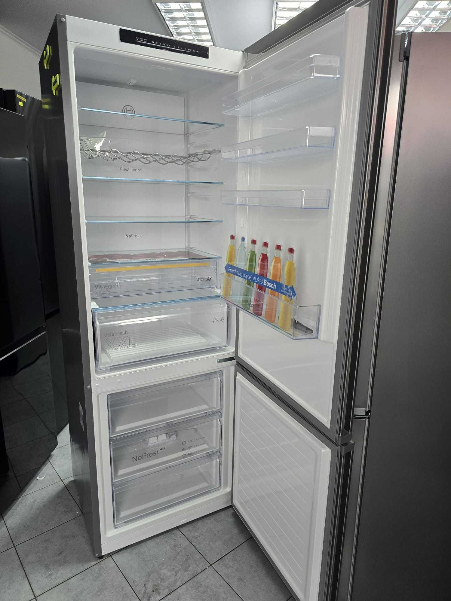 Lodówka Bosch szer 70cm KGN492IDF  203 cm Srebrna gwar 2 lata P1 &