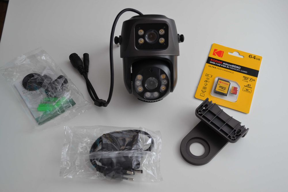 Kamera zewnętrzna Wi-Fi + SD 64GB | noc, dźwięk, powiadomienia, alarm