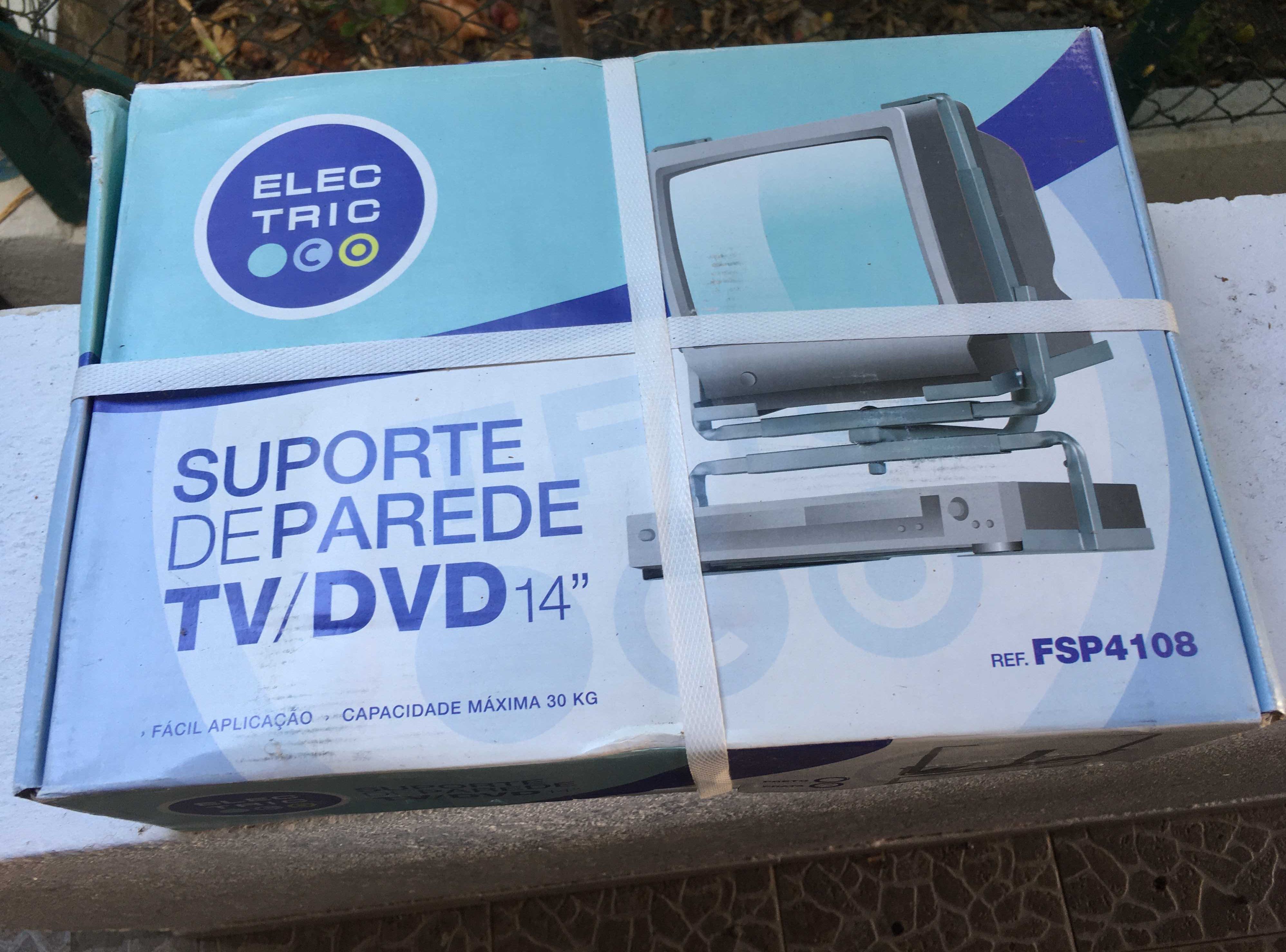 Suporte de parede TV e DVD ou box OU MICROONDAS novo lacrado