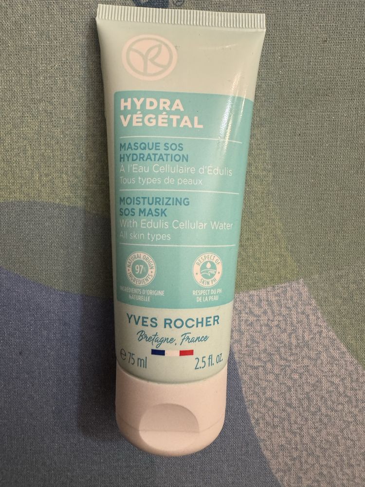 Yves Rocher Nawilżająca maska SOS 75 ml Hydra Végétal