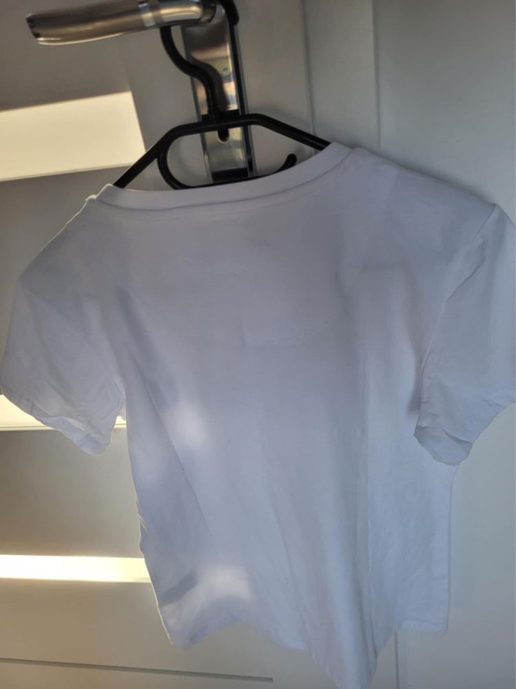 T-shirt bialy cyrkonie Miu Miu