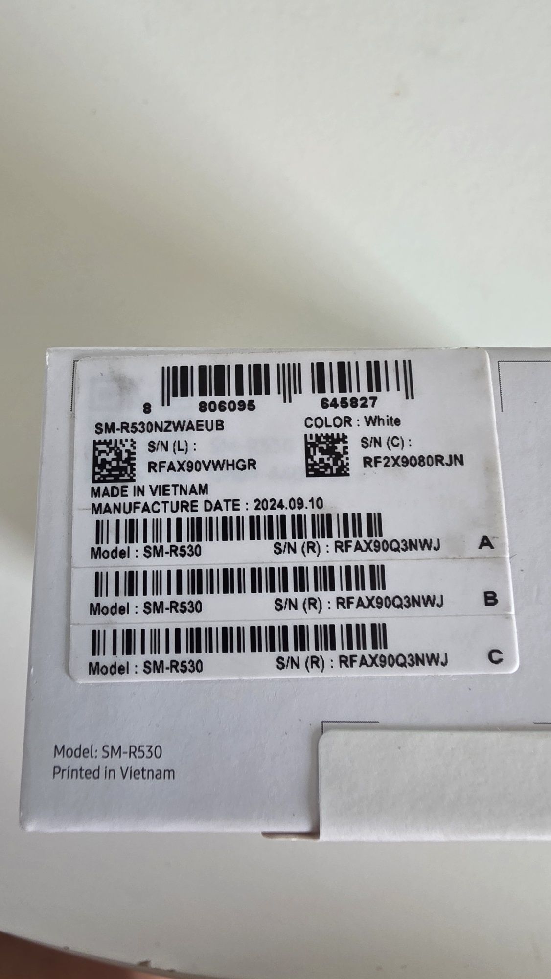 Caixa de Carregamento Samsung Galaxy Buds 3 (SM-R530) – ORIGINAL