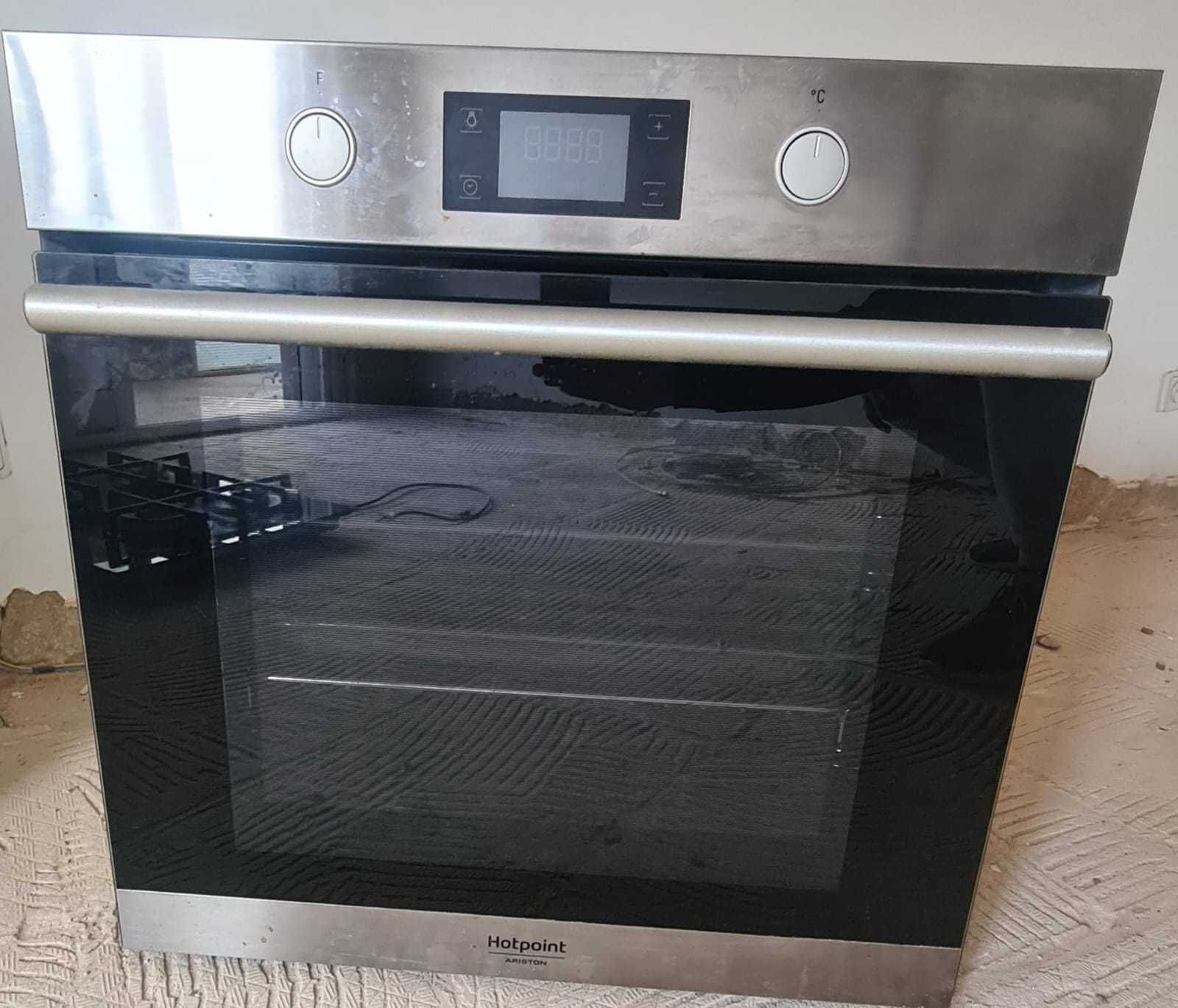 Placa Whirlpool a gás (encastre) + Forno Ariston Hotpoint (encastre)