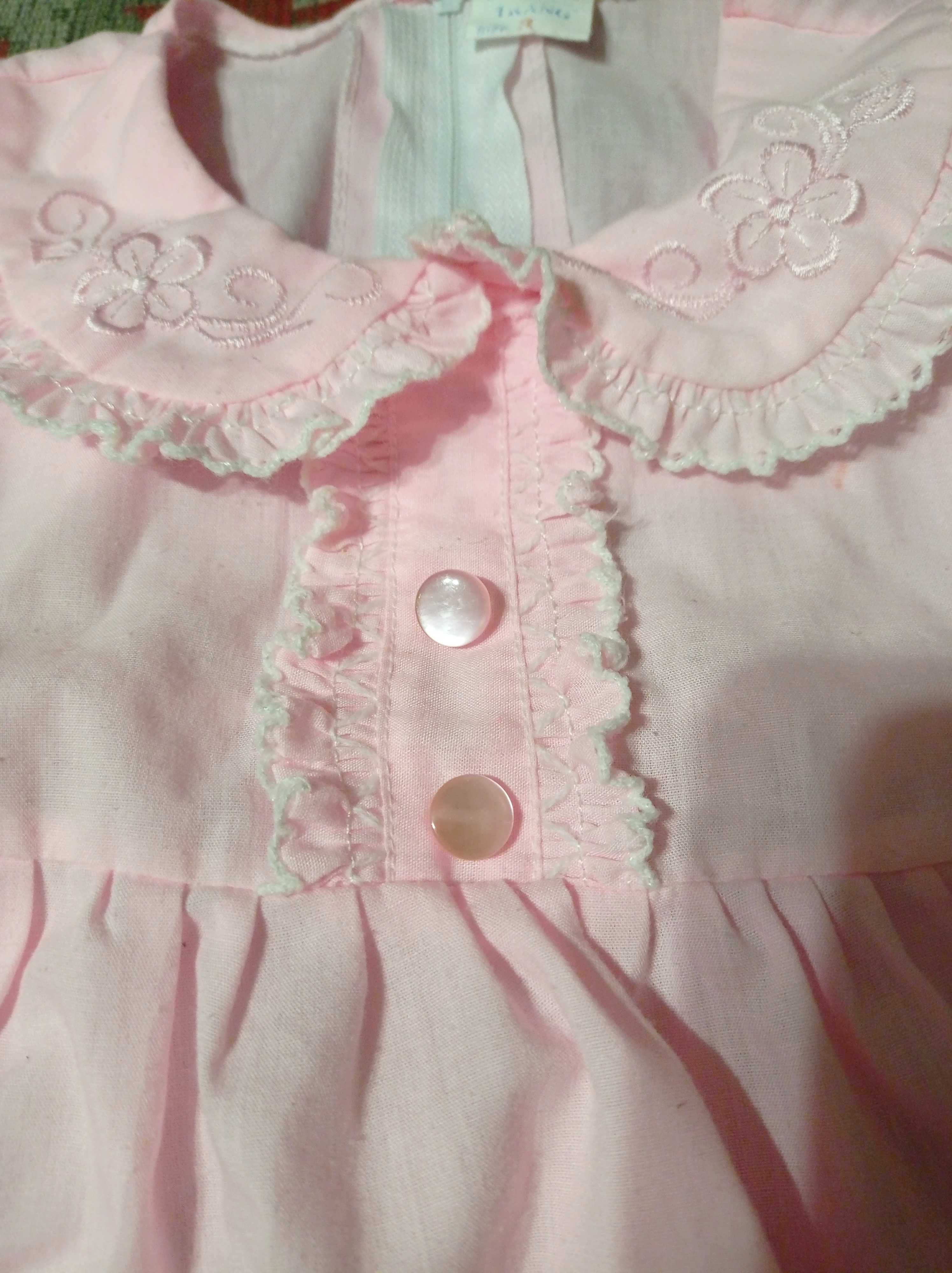 Платья на девочку 2 года , нарядное розовое платье , платье с рукавом