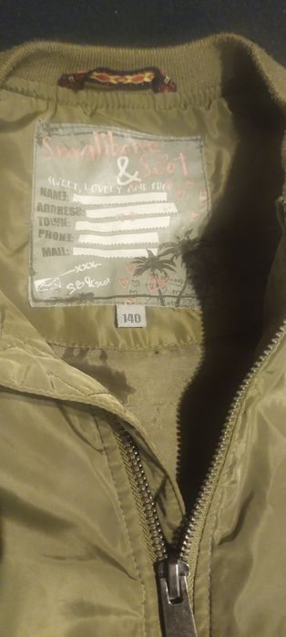 Kurtka wiatrówka przejściowa 140