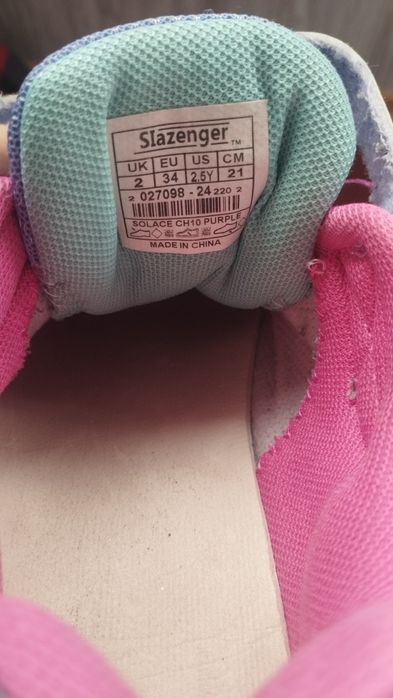 Кросівки на дівчинку Slazenger, 34р