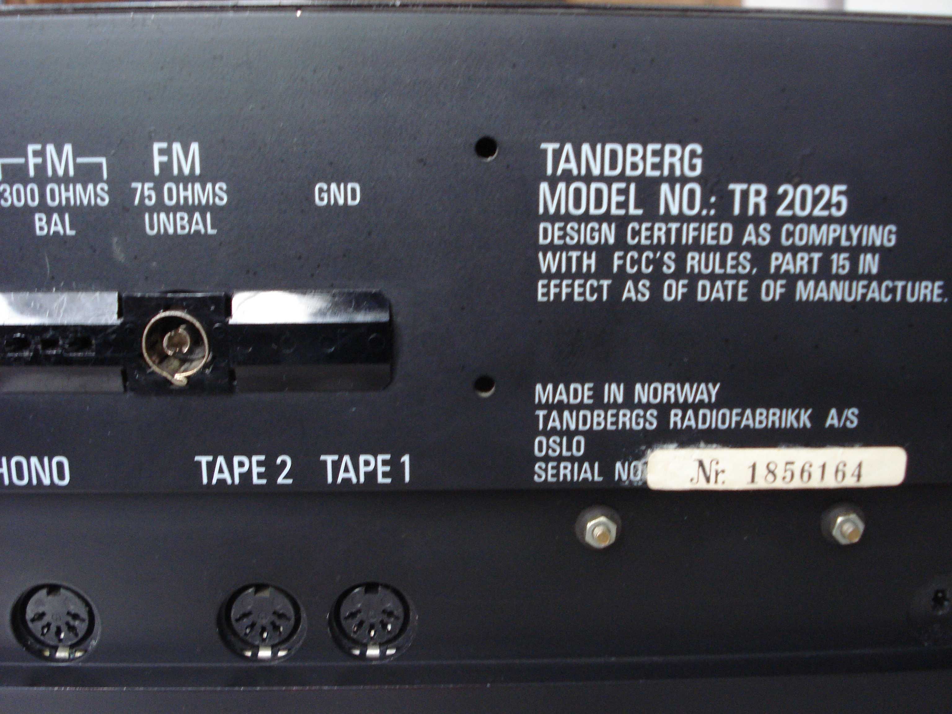Ресівер "Tandberg" TR 2025